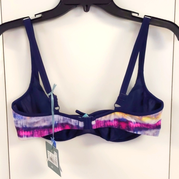 Panache Elle Non-Moulded Bra Size Bikini Top. Tie Dye Print. Multiple Sizes. - Picture 3 of 6